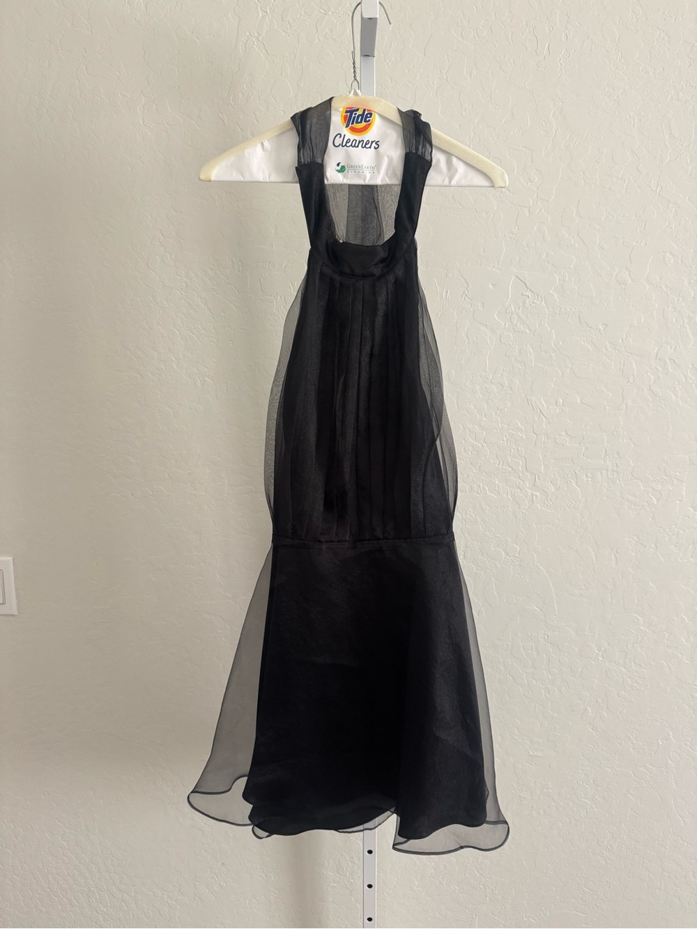 REVOLVE Black Sheer Halter Midi Dress